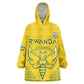 Custom Jamhuri ya Rwanda Football Kid Wearable Blanket Hoodie Go Amavubi Go