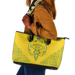 Custom Jamhuri ya Rwanda Football Leather Tote Bag Go Amavubi Go