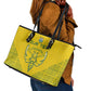 Custom Jamhuri ya Rwanda Football Leather Tote Bag Go Amavubi Go