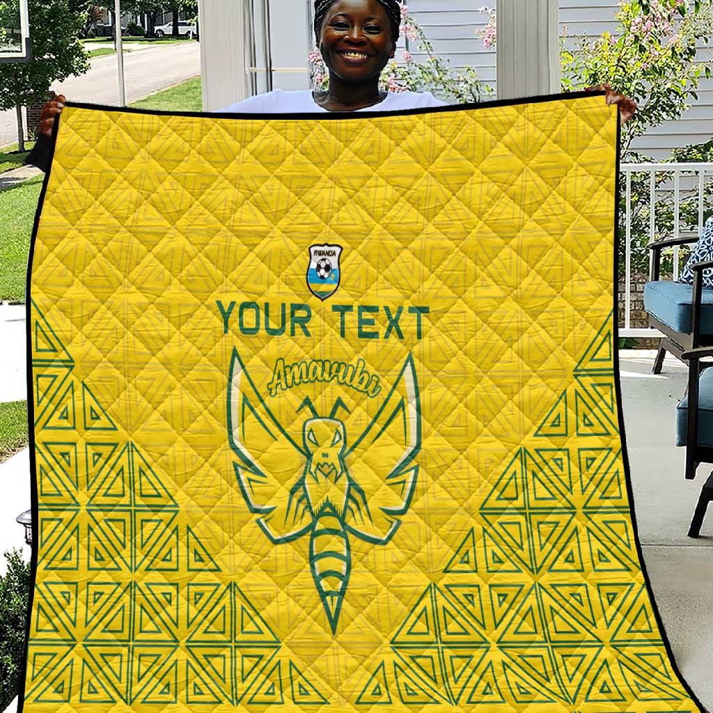 Custom Jamhuri ya Rwanda Football Quilt Go Amavubi Go