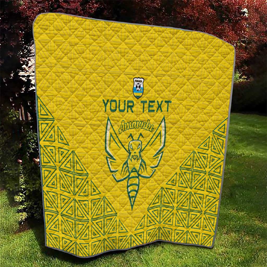 Custom Jamhuri ya Rwanda Football Quilt Go Amavubi Go