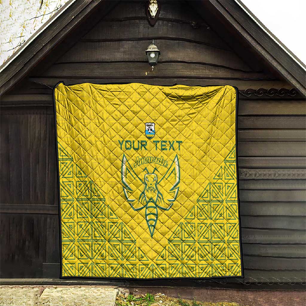 Custom Jamhuri ya Rwanda Football Quilt Go Amavubi Go
