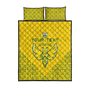 Custom Jamhuri ya Rwanda Football Quilt Bed Set Go Amavubi Go