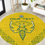 Custom Jamhuri ya Rwanda Football Round Carpet Go Amavubi Go