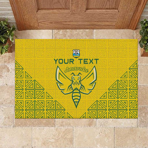 Custom Jamhuri ya Rwanda Football Rubber Doormat Go Amavubi Go