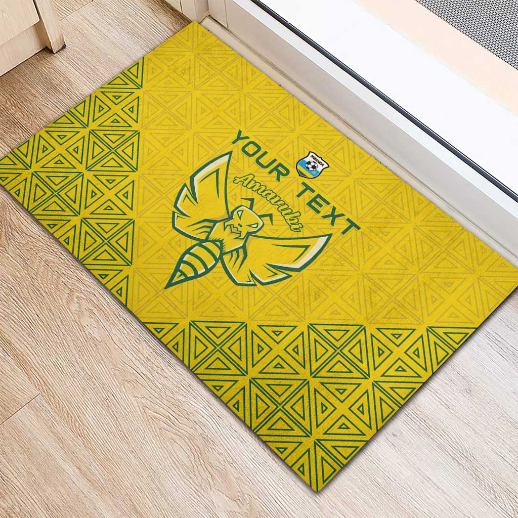 Custom Jamhuri ya Rwanda Football Rubber Doormat Go Amavubi Go