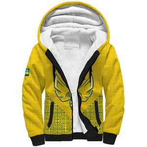 Custom Jamhuri ya Rwanda Football Sherpa Hoodie Go Amavubi Go