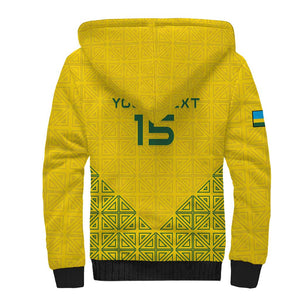Custom Jamhuri ya Rwanda Football Sherpa Hoodie Go Amavubi Go
