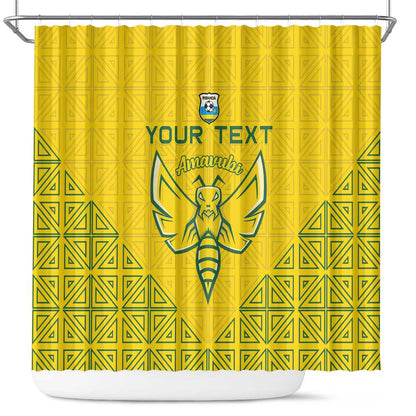 Custom Jamhuri ya Rwanda Football Shower Curtain Go Amavubi Go