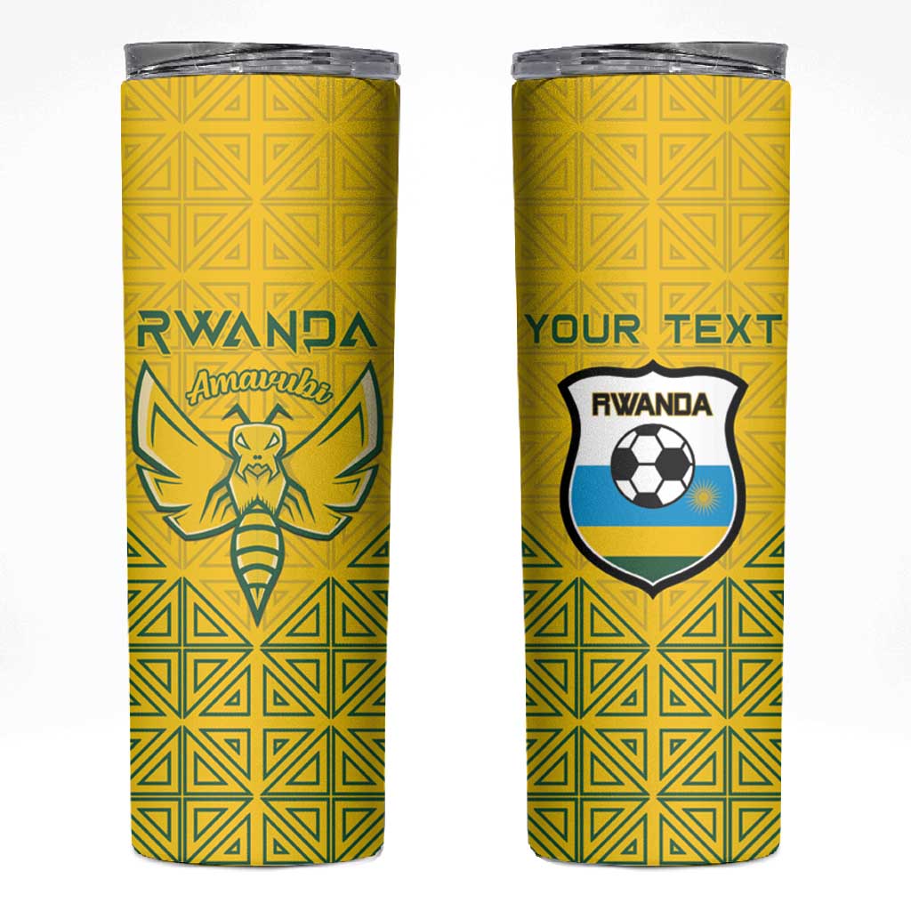 Custom Jamhuri ya Rwanda Football Skinny Tumbler Go Amavubi Go