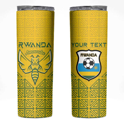Custom Jamhuri ya Rwanda Football Skinny Tumbler Go Amavubi Go