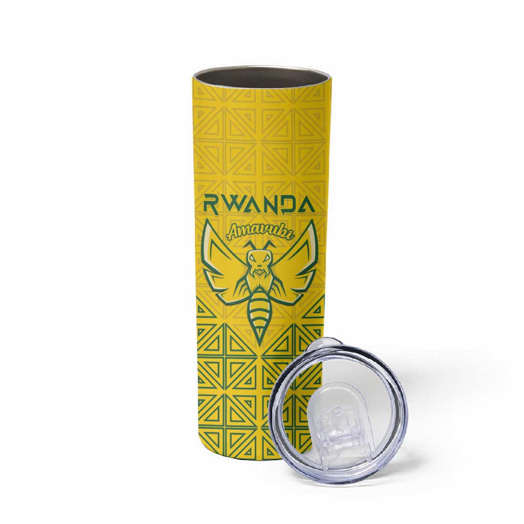 Custom Jamhuri ya Rwanda Football Skinny Tumbler Go Amavubi Go