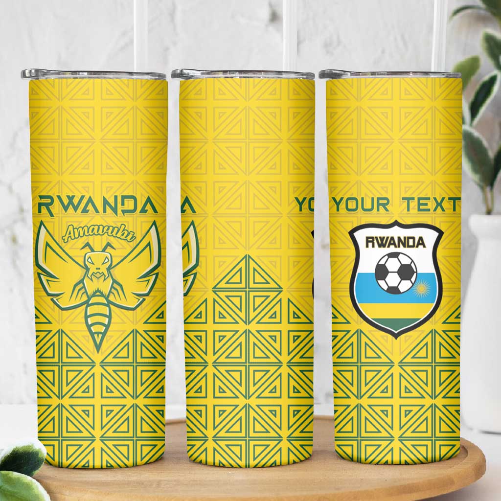 Custom Jamhuri ya Rwanda Football Skinny Tumbler Go Amavubi Go