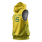 Custom Jamhuri ya Rwanda Football Sleeveless Hoodie Go Amavubi Go - African Pride