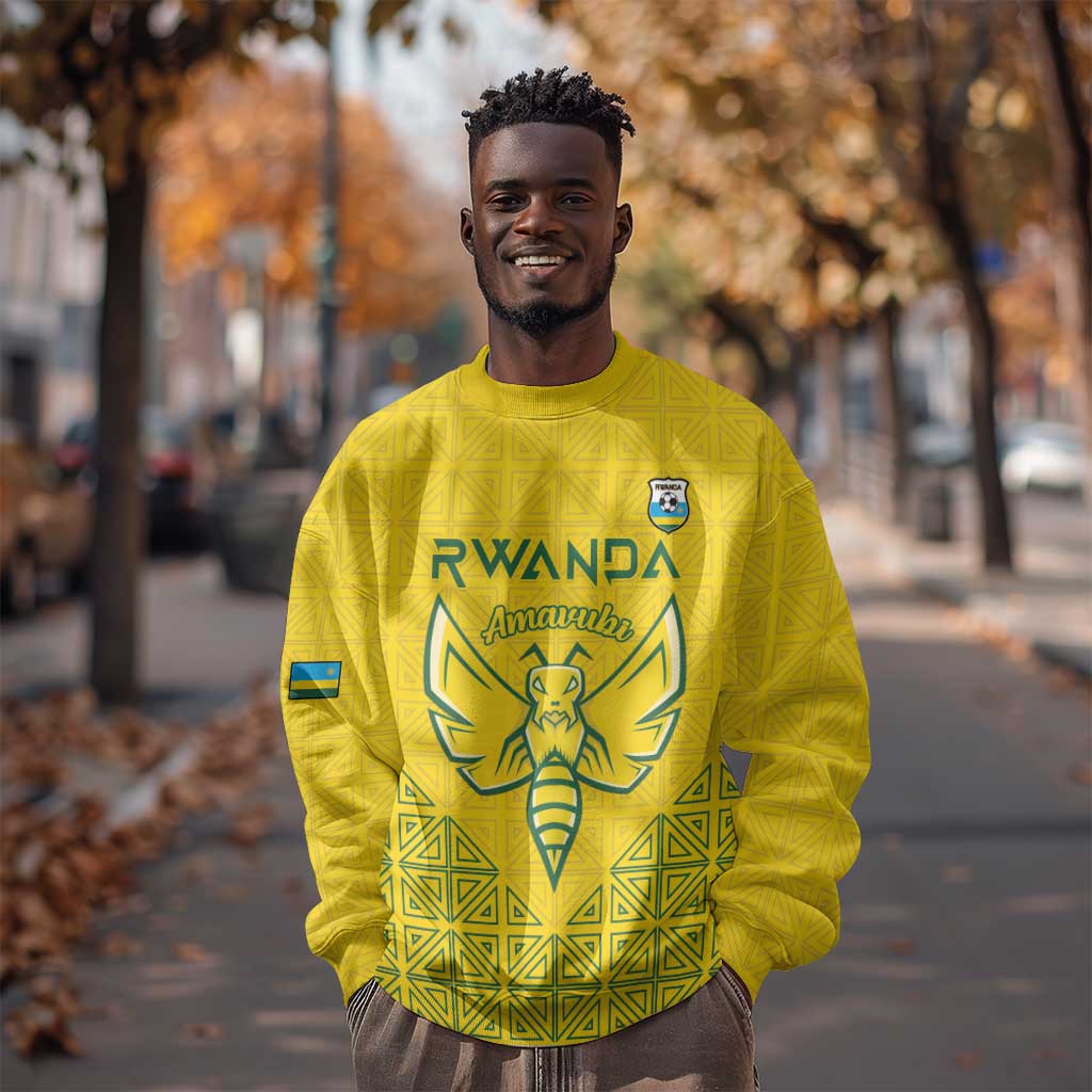 Custom Jamhuri ya Rwanda Football Sweatshirt Go Amavubi Go