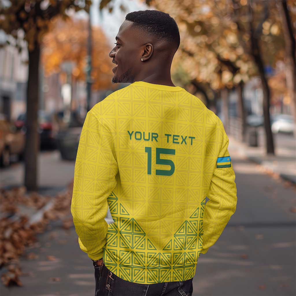 Custom Jamhuri ya Rwanda Football Sweatshirt Go Amavubi Go