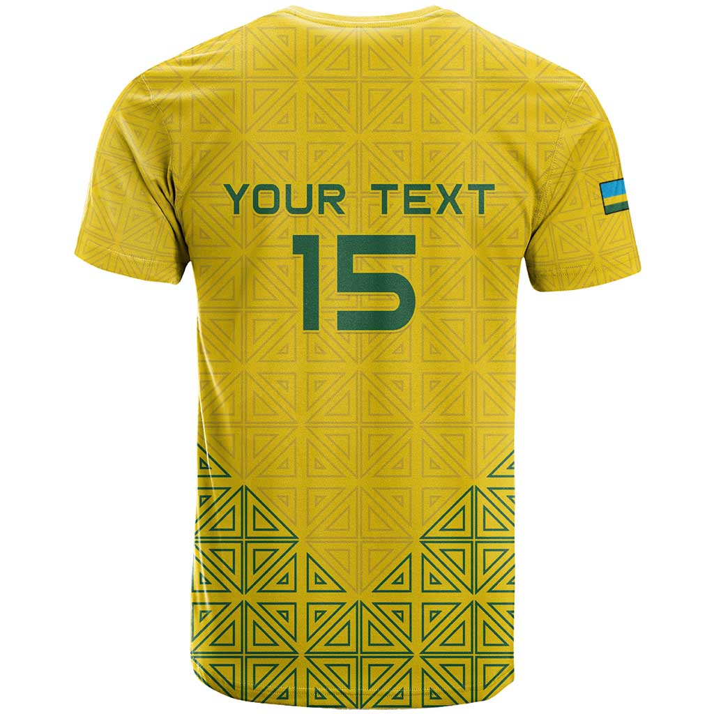 Custom Jamhuri ya Rwanda Football T shirt Go Amavubi Go