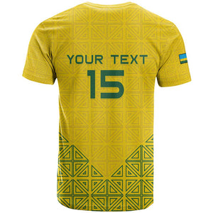 Custom Jamhuri ya Rwanda Football T shirt Go Amavubi Go