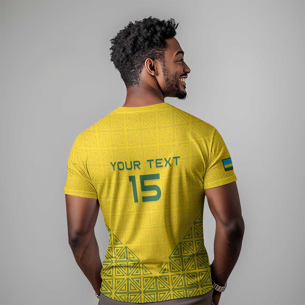 Custom Jamhuri ya Rwanda Football T shirt Go Amavubi Go