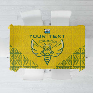 Custom Jamhuri ya Rwanda Football Tablecloth Go Amavubi Go