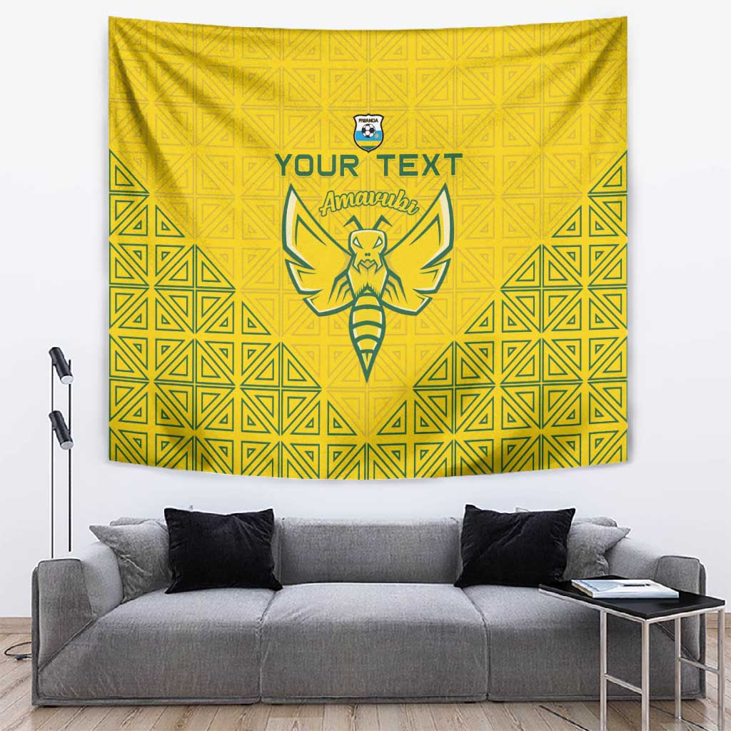 Custom Jamhuri ya Rwanda Football Tapestry Go Amavubi Go