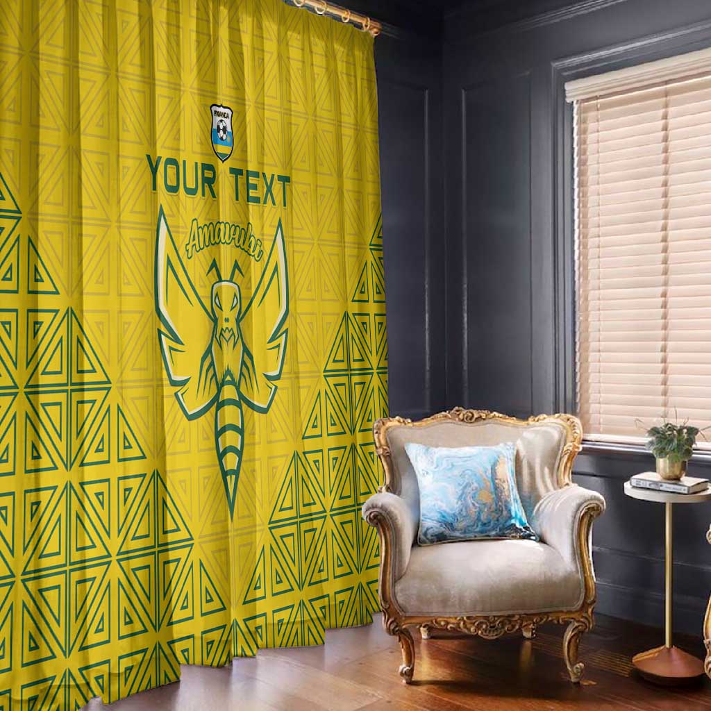 Custom Jamhuri ya Rwanda Football Window Curtain Go Amavubi Go