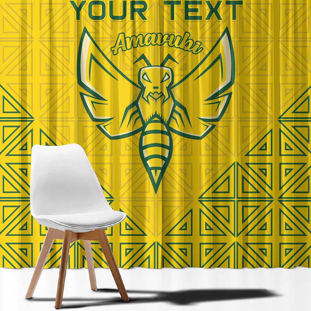 Custom Jamhuri ya Rwanda Football Window Curtain Go Amavubi Go