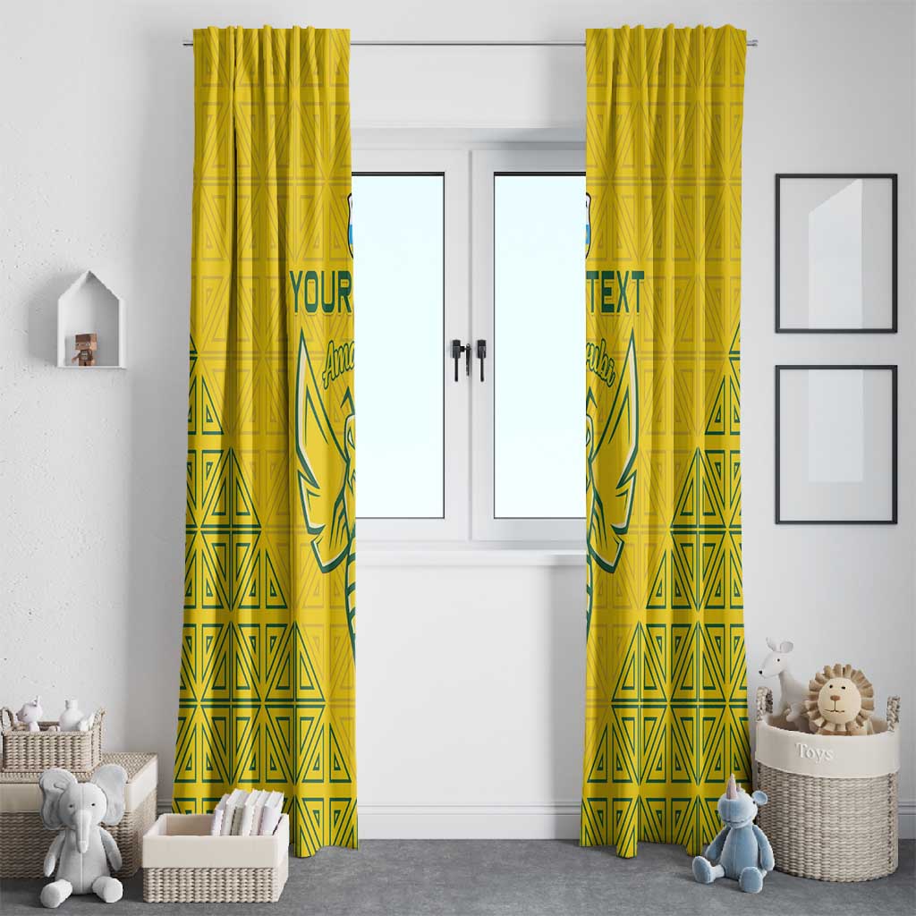 Custom Jamhuri ya Rwanda Football Window Curtain Go Amavubi Go