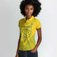 Custom Jamhuri ya Rwanda Football Women Polo Shirt Go Amavubi Go