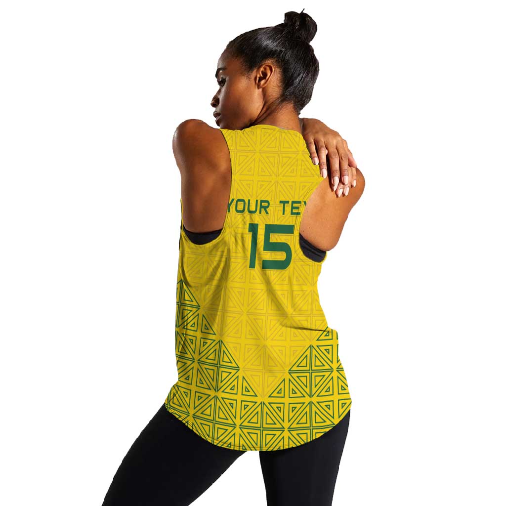 Custom Jamhuri ya Rwanda Football Women Racerback Tank Go Amavubi Go