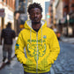 Custom Jamhuri ya Rwanda Football Zip Hoodie Go Amavubi Go