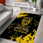 Personalized African-American Heroes Area Rug Bison Buffalo Soldiers - Black Grunge Style - African Pride