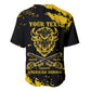 Personalized African-American Heroes Baseball Jersey Bison Buffalo Soldiers - Black Grunge Style - African Pride