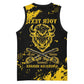 Personalized African-American Heroes Basketball Jersey Bison Buffalo Soldiers - Black Grunge Style - African Pride