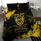 Personalized African-American Heroes Bedding Set Bison Buffalo Soldiers - Black Grunge Style - African Pride