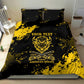 Personalized African-American Heroes Bedding Set Bison Buffalo Soldiers - Black Grunge Style - African Pride