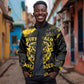 Personalized African-American Heroes Bomber Jacket Bison Buffalo Soldiers - Black Grunge Style - African Pride