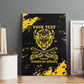 Personalized African-American Heroes Canvas Wall Art Bison Buffalo Soldiers - Black Grunge Style - African Pride