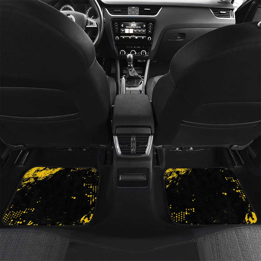 Personalized African-American Heroes Car Mats Bison Buffalo Soldiers - Black Grunge Style - African Pride