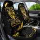 Personalized African-American Heroes Car Seat Cover Bison Buffalo Soldiers - Black Grunge Style - African Pride