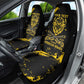 Personalized African-American Heroes Car Seat Cover Bison Buffalo Soldiers - Black Grunge Style - African Pride