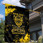 Personalized African-American Heroes Garden Flag Bison Buffalo Soldiers - Black Grunge Style - African Pride