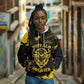 Personalized African-American Heroes Hoodie Bison Buffalo Soldiers - Black Grunge Style - African Pride