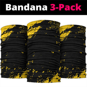 African-American Heroes Neck Gaiter Bison Buffalo Soldiers - Black Grunge Style - African Pride