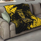 Personalized African-American Heroes Quilt Bison Buffalo Soldiers - Black Grunge Style - African Pride