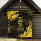 Personalized African-American Heroes Quilt Bison Buffalo Soldiers - Black Grunge Style - African Pride