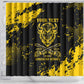 Personalized African-American Heroes Shower Curtain Bison Buffalo Soldiers - Black Grunge Style - African Pride