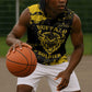 Personalized African-American Heroes Sleeveless Hoodie Bison Buffalo Soldiers - Black Grunge Style - African Pride
