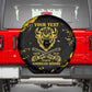 Personalized African-American Heroes Spare Tire Cover Bison Buffalo Soldiers - Black Grunge Style - African Pride
