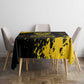 Personalized African-American Heroes Tablecloth Bison Buffalo Soldiers - Black Grunge Style - African Pride